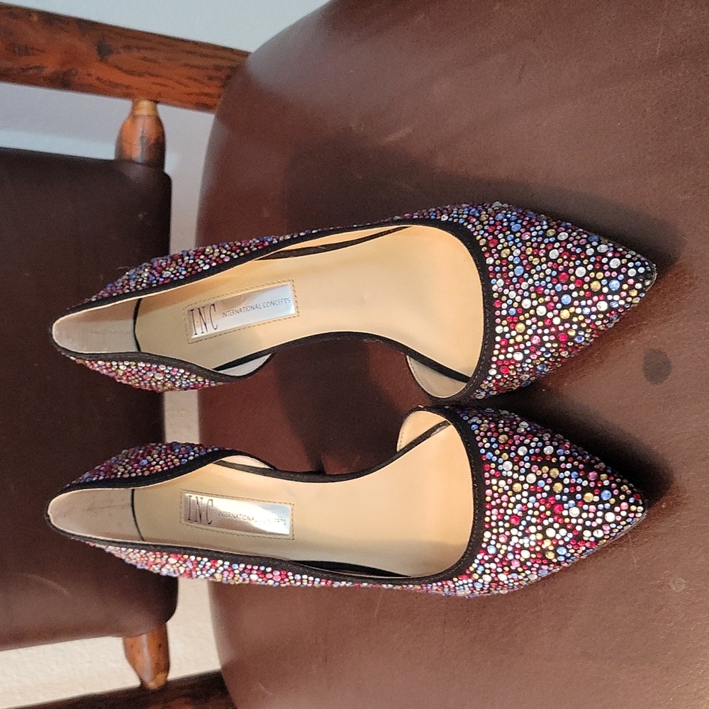 INC International Concepts Crystals Heels Shoes